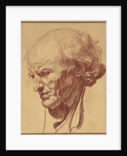 Head of an Old Man by Jean-Baptiste Greuze