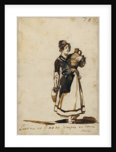 It's a Pity You Don't Have Something Else to Do! by Francisco José de Goya y Lucientes