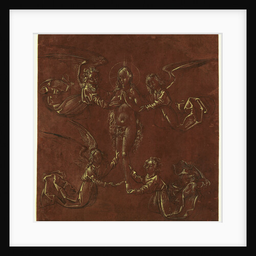 Mary Magdalen Transported by Four Angels by Anonymous