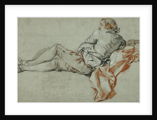 Reclining Male Figure by François Boucher