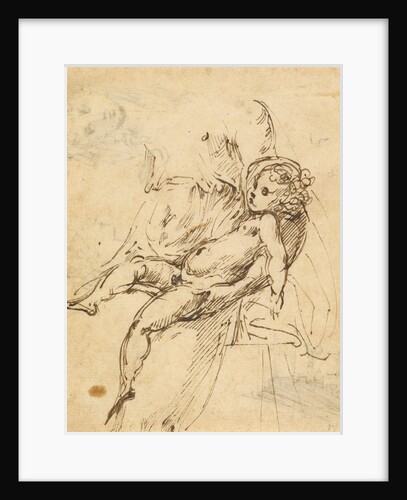 Studies of the Madonna and Child (recto), Studies of the Madonna and Child and of an Architectural Detail (verso) by Parmigianino