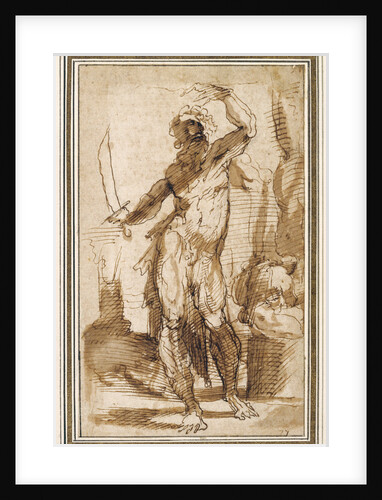 Study for the Figure of Abraham by Domenico Beccafumi