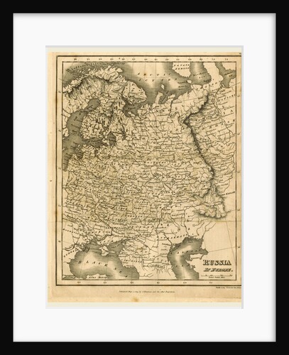 Map of Russia, 1819, J. Mawman by J. Mawman