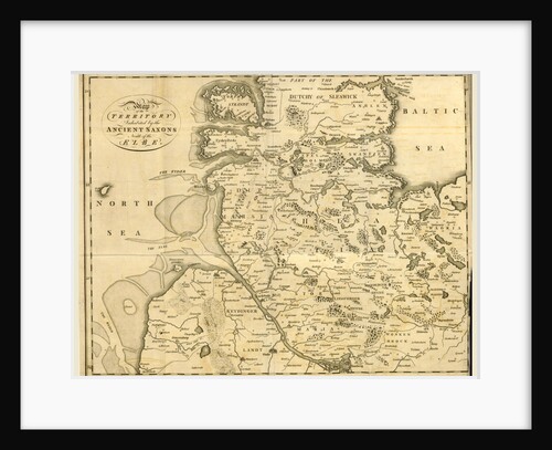 Map of the territory inhabited by the ancient Saxons North of the Elbe by Anonymous