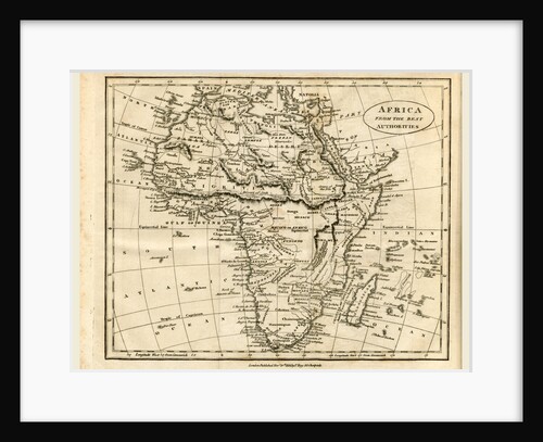 Map of Africa by Anonymous