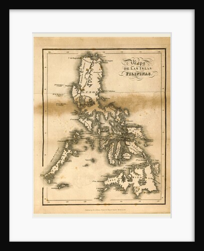 Map of the Philippine Islands, 1821 by Anonymous