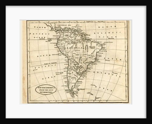 Map of South America by Anonymous