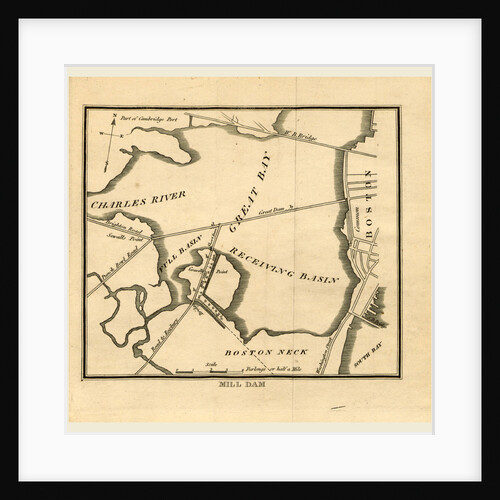 Mill Dam A survey of Boston and its vicinity by Anonymous