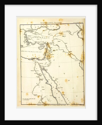 Travels in Nubia, Map by Anonymous