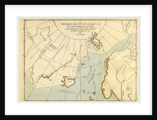 Map of the Polar Ice in the greenland Sea, in the year 1821 by Anonymous