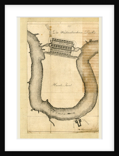 Isle of Dogs, London, Thames 1817, UK by Anonymous