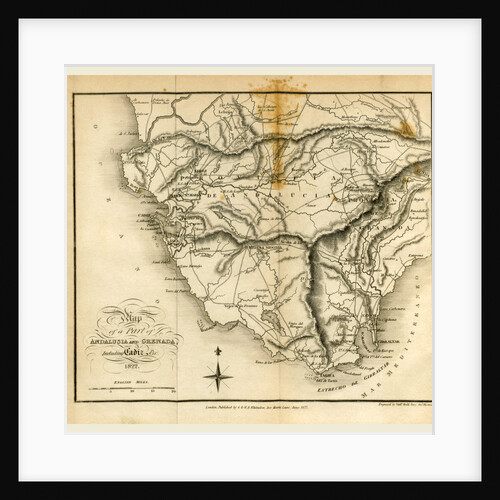 Map of Andalusia and Grenada, 1822 by Anonymous