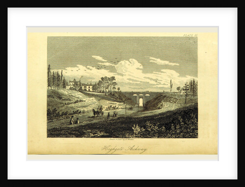 Highgate Archway, The history and antiquities of the parish of Islington, in the county of Middlesex, UK, London by Anonymous