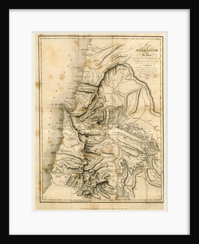 Map of Palestine 1818 by Anonymous
