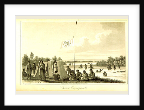 Kiawa Encampment, 1823 by Anonymous