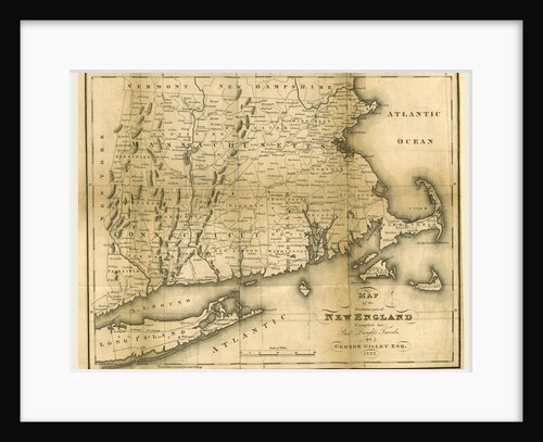 Map of the southern part of New England, 1823 by Anonymous