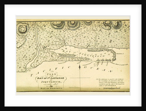 Map of the Bay of St. Salvador, A statistical and commercial history of the Kingdom of Guatemala by Anonymous