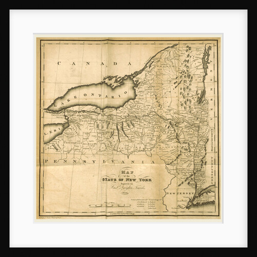 Map of the State of New York, 1823 by Anonymous