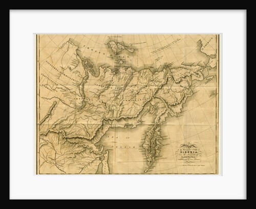 Map of the eastern part of Siberia, Kamtchatka, during the year 1823 by Anonymous