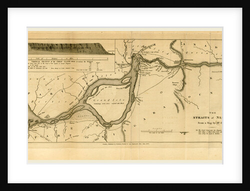 Map of the Straits of Niagara, 1822-23 by Anonymous