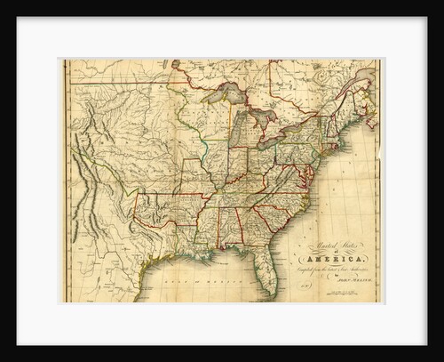 America map 1822-1823 by Anonymous