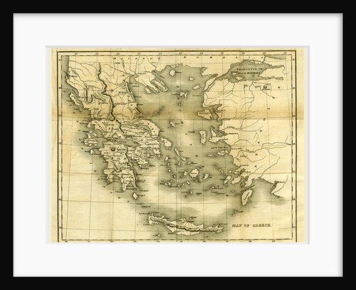Map of Greece, in 1823 and 1824 by Anonymous