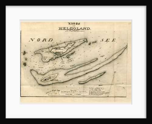 Map Helgoland or Heiligeland by Anonymous