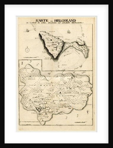 Map Helgoland or Heiligeland, Germany by Anonymous