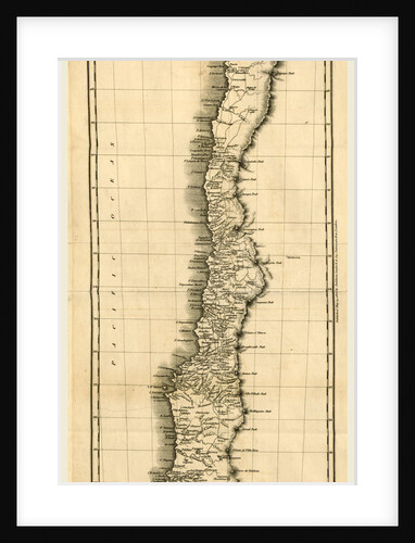 Map of Chile 1825 by Anonymous