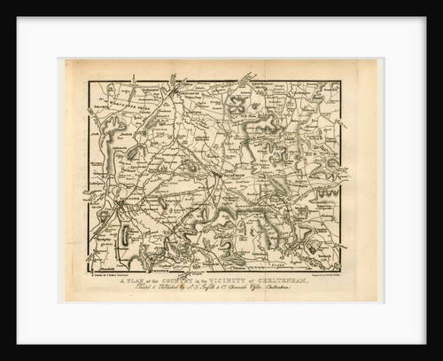 Map, Griffith's new historical description of Cheltenham and its vicinity by Anonymous
