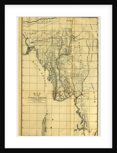 Map of the Burman Empire, 1824 to May 1826 by Anonymous