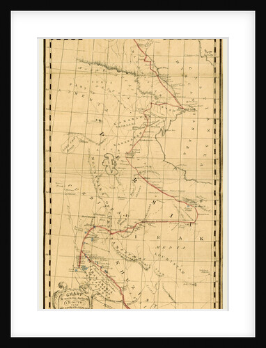 Map, Personal narrative of a journey from India to England by Anonymous