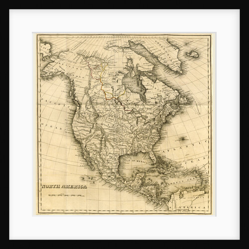 North America Map by Anonymous