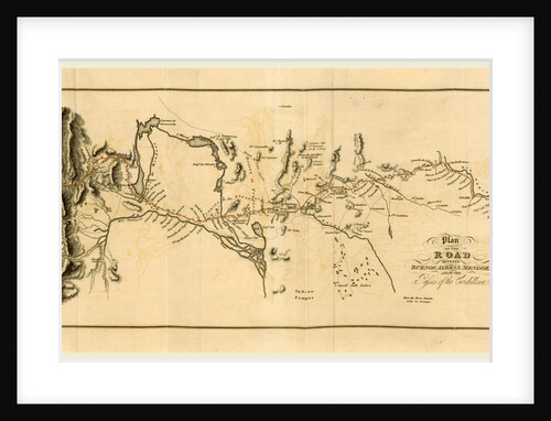Plan of the road between Buenes Ayres and Mendoza, Sketches of Buenos Ayres and Chile by Anonymous