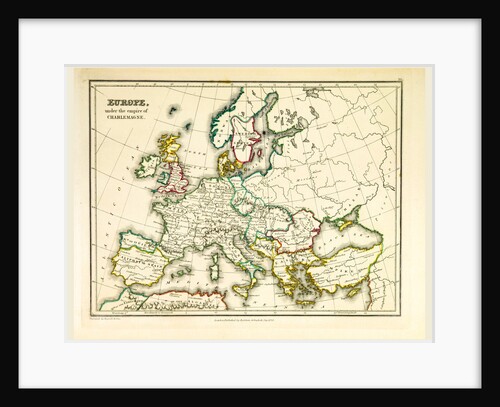 Europe map, 1830 by Anonymous