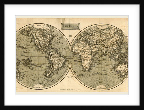 world map 1828 by Anonymous