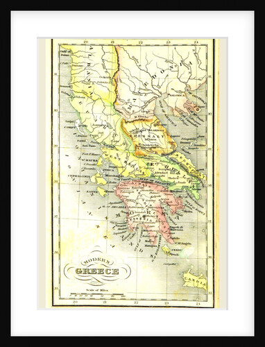 Map of Greece by Anonymous