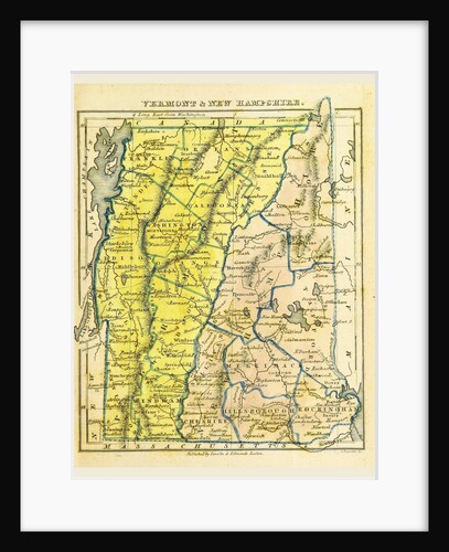 Vermont and New Hampshire, the Boston School Atlas by Anonymous