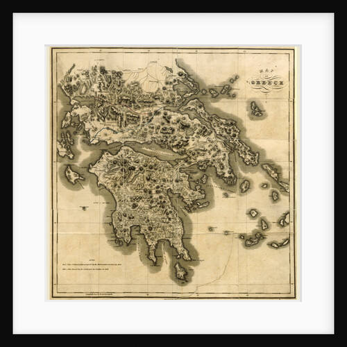 Map of Greece by Anonymous