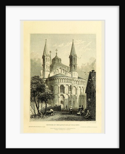 Curch of the Apostles at Cologne,Tombleson's Views of the Rhine, 1832 by Anonymous