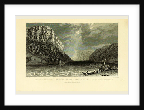 Lurley berg near Sankt Goar, Germany, Tombleson's Views of the Rhine, Tombleson's Views of the Rhine by Anonymous