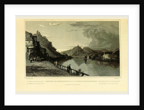 Convent of Nonnenworth and ruins of Rolandseck, Tombleson's Views of the Rhine, Germany by Anonymous