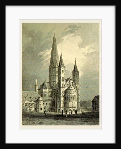 Bonn Cathedral,Tombleson's Views of the Rhine, 1832 by Anonymous