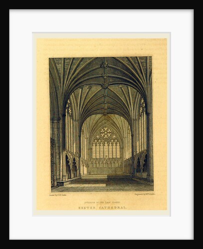 The Picturesque Beauties of Devonshire, Exeter Cathedral by Anonymous