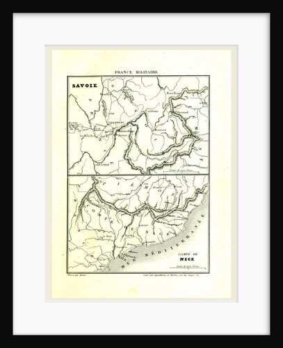 France militaire, map Savoie by Anonymous