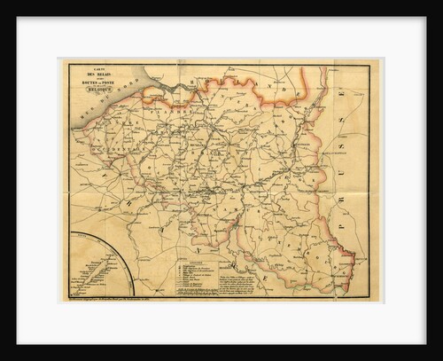 Map, Belgium by Anonymous