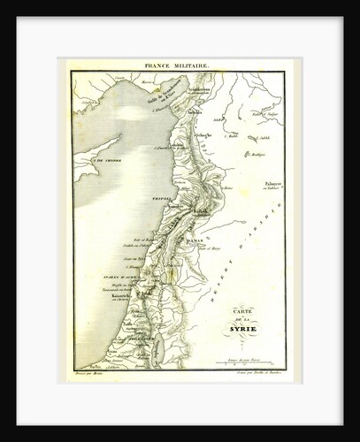 Map of Syria, Syrian Arab Republic by Anonymous