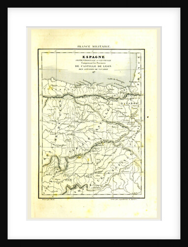 Map of Spain, Castille de Leon by Anonymous