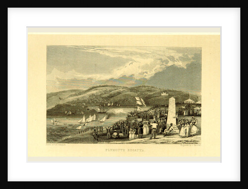 The Picturesque Beauties of Devonshire, Plymouth Regatta by G. B. Campion and T. Bartlett