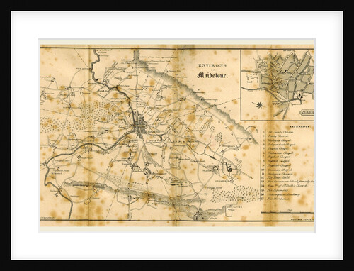 Map of Maidstone and its environs by Anonymous